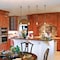 Designers Fountain Mission Ridge 100 Watt 1 Light Warm Mahogany Pendant with Goldenrod Glass Shade 82130-WM - alternate 2